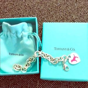 Tiffany and Co chain bracelet with PINK dog VS